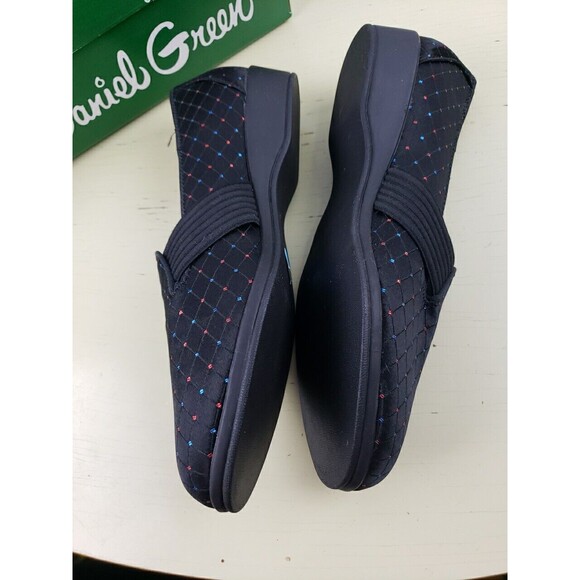 WOMEN'S DANIEL GREEN BLACK Diamond LEISURE BALLET FLAT, SIZE 7.5AA, MADE IN USA - Picture 4 of 9